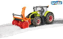 Bruder Traktor Class Axion 950 se sněhovou frézou
