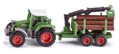 Traktor Favorit 926 s přívěsem na kulatinu