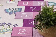 Dywany Łuszczów Dětský kusový koberec Bambino 2285 Hopscotch pink 80x150