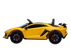 Lean-toys Auto Na Baterie Lamborghini Aventador Žlutá