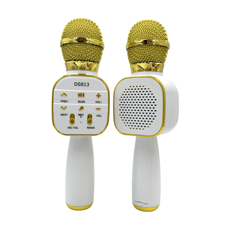 MG Bluetooth Karaoke mikrofon s reproduktorem, růžovozlatých