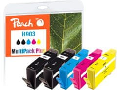 Peach kompatibilní cartridge HP No. 903, Multi-Pack-Plus, 2x bk, 1x c,m,y