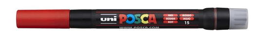 UNI Akrylový štětcový popisovač "Posca PCF-350", červená, 300376000