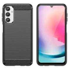 Techsuit Kryt Samsung Galaxy A24, Armored Carbon černý