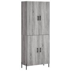 Vidaxl Skříň highboard šedá sonoma 69,5 x 34 x 180 cm kompozitní dřevo