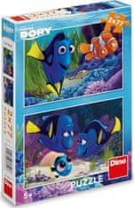 Dino Puzzle Hledá se Dory 2x77 dílků