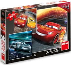 Dino Puzzle Cars 3: Trénink 3x55 dílků