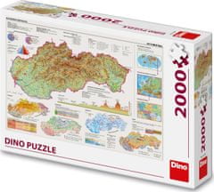 Dino Puzzle Mapa Slovenské republiky 2000 dílků