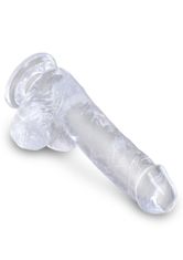 Pipedream Pipedream King Cock Clear 6" Cock with Balls dildo