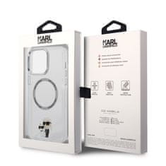 Karl Lagerfeld & Choupette NFT průhledný kryt s MagSafe pro iPhone 13 Pro Max