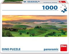 Dino Panoramatické puzzle Val d’Orcia, Toskánsko, Itálie 1000 dílků