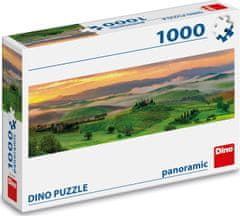 Dino Panoramatické puzzle Val d’Orcia, Toskánsko, Itálie 1000 dílků