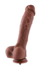 Hismith KlicLok Dildo 23 cm / realistické dildo Brown skin tone