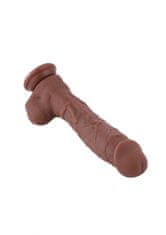 Hismith KlicLok Dildo 23 cm / realistické dildo Brown skin tone