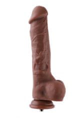 Hismith KlicLok Dildo 23 cm / realistické dildo Brown skin tone