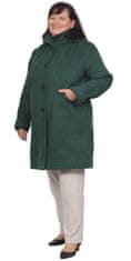 Nadměrky Hela Nioba flaušový kabát tmavě zelený 90 - 95 52