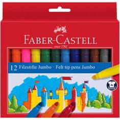 Faber-Castell Popisovače Fibre Jumbo 12 barevné