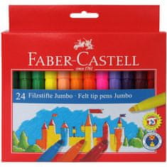 Faber-Castell Popisovače Fibre Jumbo 24 barevné