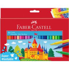 Faber-Castell Popisovače Fibre-Tip Castle 50 barevné