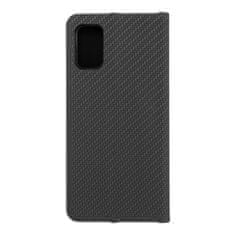 FORCELL Pouzdro / obal na Samsung galaxy A41 černé - knížkové Carbon