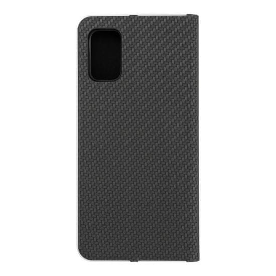 FORCELL Pouzdro / obal na Samsung galaxy A41 černé - knížkové Carbon