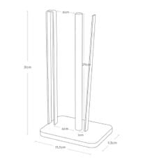 Yamazaki Stojan na papírové utěrky Tosca 3259, v.31 cm, bílý