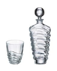 Bohemia Crystal Bohemia Crystal Whisky set Wave (1 karafa + 6 sklenic)