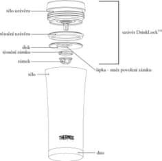 Thermos Vodotěsný termohrnek - růžovozlatá 0,47