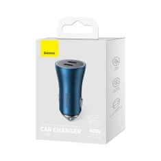 BASEUS Baseus Car Charger Golden Contactor Pro fast Charger C+C 40W Blue (CGJP000003)