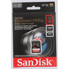 SanDisk Extreme PRO 1TB SDXC Memory Card 200MB/s and 140MB/s, UHS-I, Class 10, U3, V30