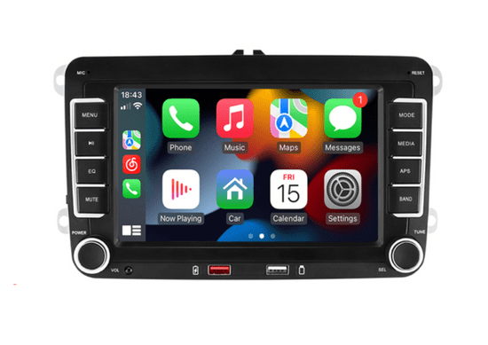 Hizpo 4GB RAM 8jádro Apple CarPlay Android Auto 2din Autorádio pro VOLKSWAGEN ŠKODA SEAT GPS Navigace, WiFi, Bluetooth, USB, Kamera