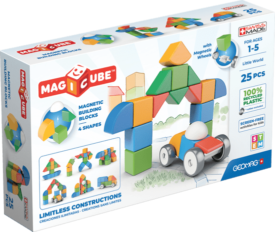 Geomag Magnetické kostky Magicube Shapes 25 dílů