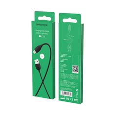 Borofone kabel BX19 - Lightning - 1m - Černá KP28001