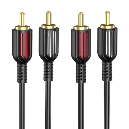 Borofone Kabel BL13 - 2RCA na 2RCA - 1,5m - Černá KP28006