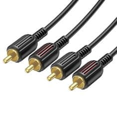 Borofone Kabel BL13 - 2RCA na 2RCA - 1,5m - Černá KP28006