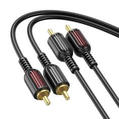 Borofone Kabel BL13 - 2RCA na 2RCA - 1,5m - Černá KP28006