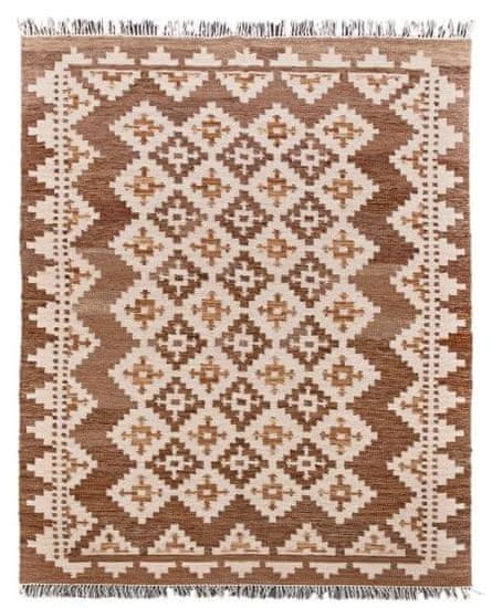 Diamond Carpets Ručně vázaný kusový koberec M. Kelim DE 2262 Brown Mix
