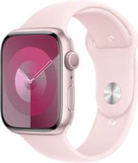 Apple Watch Series 9, 45mm, Pink, Light Pink Sport Band - M/L