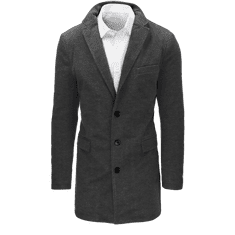 Dstreet Pánský kabát LORES šedý cx0441 M