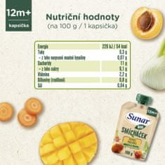 Sunar BIO ovocná kapsička Smícháček mango, mrkev, meruňka a fenykl 12x100 g