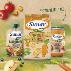 Sunar BIO ovocná kapsička Smícháček mango, mrkev, meruňka a fenykl 12x100 g