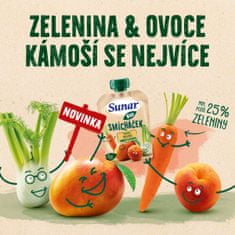 Sunar BIO ovocná kapsička Smícháček mango, mrkev, meruňka a fenykl 12x100 g