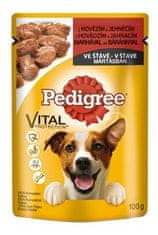 Pedigree kapsa Adult hovězí+jehně ve šťávě 100g