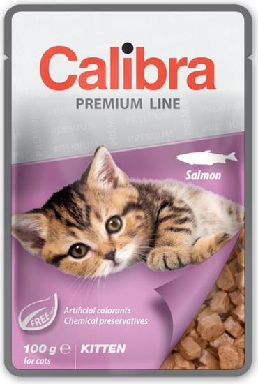 Calibra Cat kapsa Premium Kitten Salmon 100g