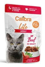 Cat Life kapsa Adult Beef in gravy 85g