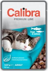 Calibra Cat kapsa Premium Adult Trout & Salmon 100g