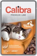 Calibra Cat kapsa Premium Adult Duck & Chicken 100g