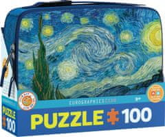 EuroGraphics Puzzle ve svačinovém boxu Hvězdná noc 100 dílků