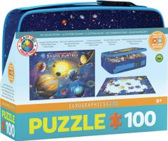 EuroGraphics Puzzle ve svačinovém boxu Průzkum sluneční soustavy 100 dílků