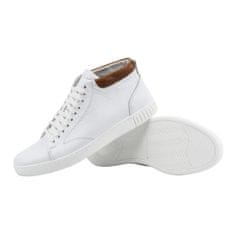 Pánská kožená obuv creepers 2108sw white velikost 44